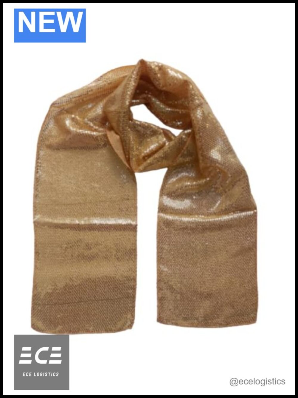 KVR Sequin Sparkle Glitter Scarf Women Skinny Wedding Bow Neckerchief